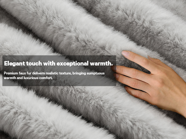 heated blanket heating electric blanket faux fur throw Christmas house warming gifts new home decor 