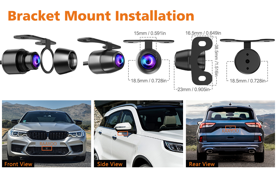 backup camera 18.5mm