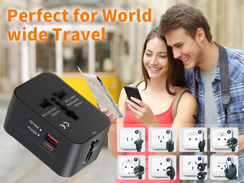 all in one universal international plug outlet converter power adapter charger TYPE G C A I B N L E