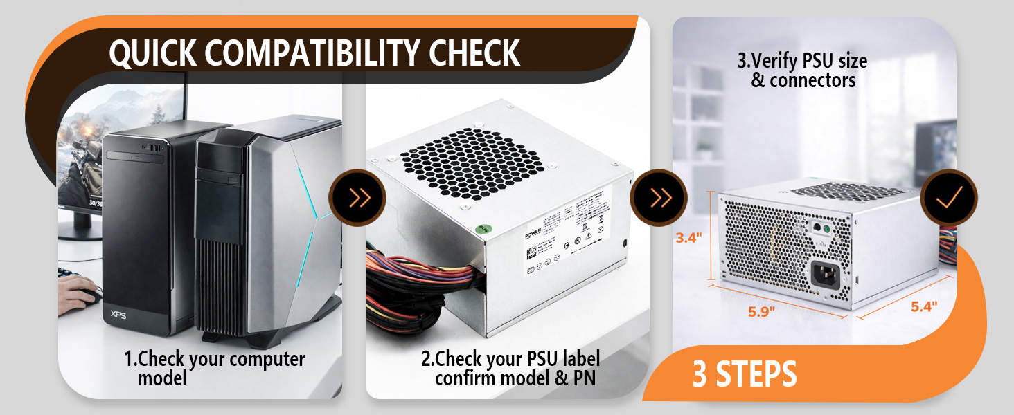 Upgrade 460W Power supply PSU