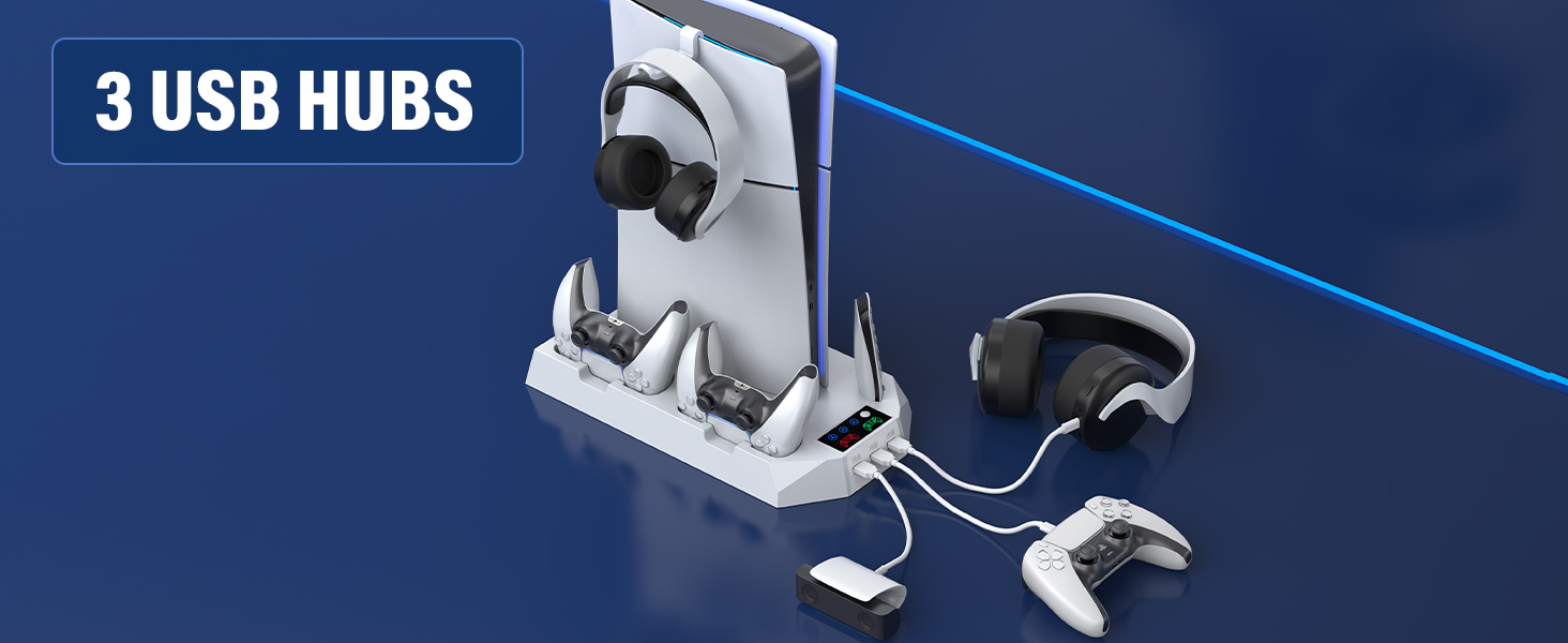ps5 slim cooling stand station