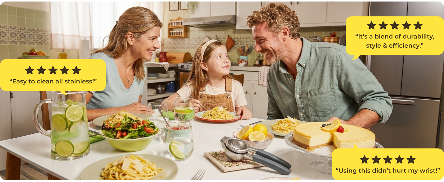 Stainless Steel Lemon Squeezer Kensington London