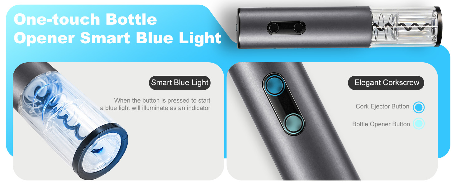 one-touch bottle opener smart blut light