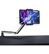 YCNEW Tablet Desk Mount for ipad, Desk Clamp Aluminum Alloy Arm Tablet Stand Holder Suitable for ...