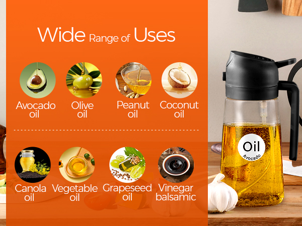 oil sprayer for cooking 2 in 1