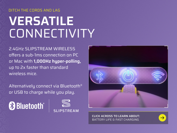 2.4ghz mouse, slipstream wireless, 1k hyper polling, bluetooth mouse, usb mouse