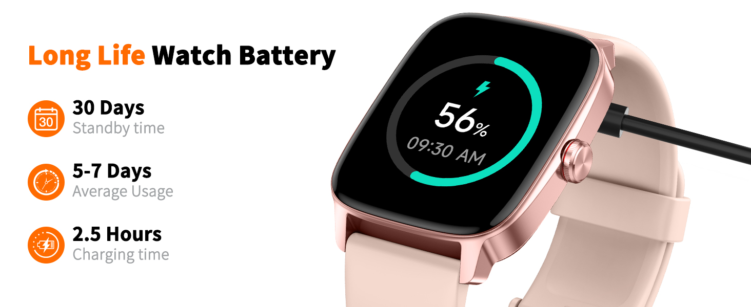 smart watch for women Long Life Watch Battery