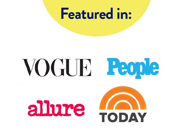 Featured in vogue, people, allure, today show.