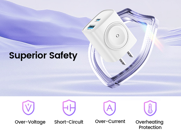 dual usb c charger block
