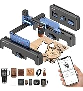 Artilume T1-P Laser Engraver 7000mW, APP Control, Foldable Design with Height Extension and Prote...