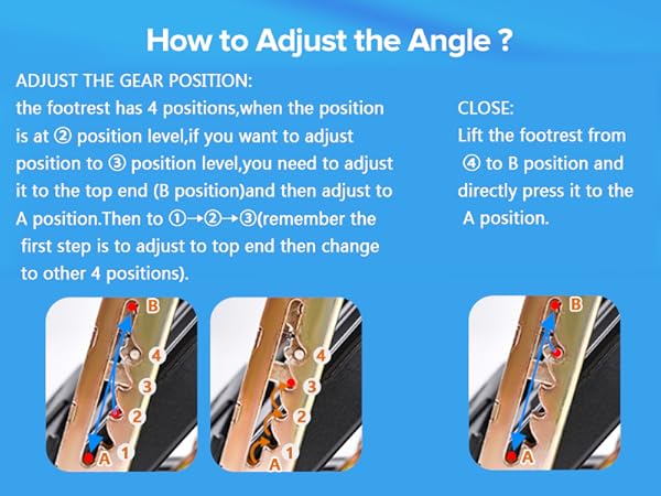 How to adjust the angle