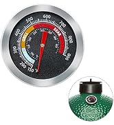 Quantfire Upgrade Replacement Thermometer for M/MiniMax Big Green Egg,2" Grill Temperature Gauge ...