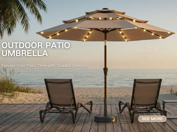 led light patio umbrella