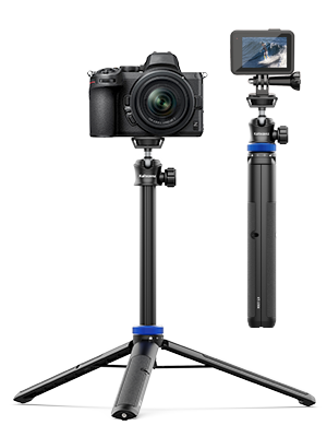 62" Extendable Tripod Stand with 360° Ball Head 1/4" Screw