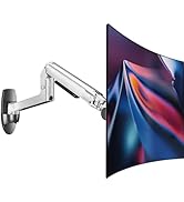 Ergounion Single Monitor Wall Mount for Flat or Curved Screens up to 38