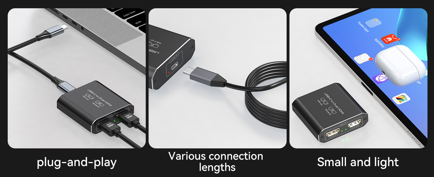 usb c to dual hdmi adapter for 2 monitors