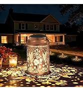 JEJOT Solar Lanterns Outdoor Waterproof,Hummingbird Solar Lantern Gift for Women Girl Mom Grandma...