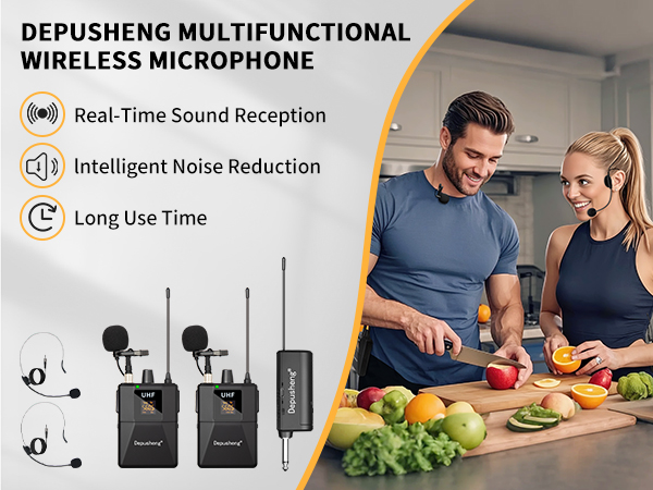 Headset and Lavalier Lapel Mics