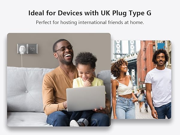 Ideal for Devices with UK Plug Type G