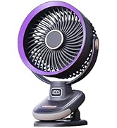Greheywos Oscillating Table Fan, Small USB Air Circulator Fan with Battery Operated, 6.5'' Super ...