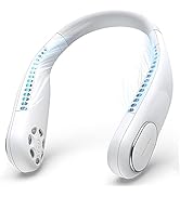SWEETFULL Portable Neck Fan, Personal Fan Bladeless Fan 4000mAh Hands-Free USB Rechargeable Batte...