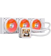 darkFlash DE360 All-in-one Liquid CPU Cooler, 2.88” LCD Screen with 480 * 480 Resolution, ARGB Sy...