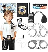 IVENRXIU Police Toys, Police Pretend Play Toys for Dress Up, Role Play Set with Police Accessorie...