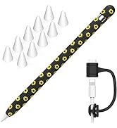 NIUTRENDZ Sunflower Case for Apple Pencil 1st Generation Case Cover Silicone Protective Sleeve Ac...