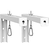 WALI Universal Projector Screen Ceiling Mount, Wall Hanging Mount L-Brackets, 12 inch Adjustable ...