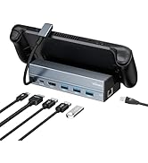 Viilinany 6-in-1 USB C Hub with HDMI 4K@60Hz, 100W PD Charging, 3 USB 3.0 Ports, Gigabit Ethernet...