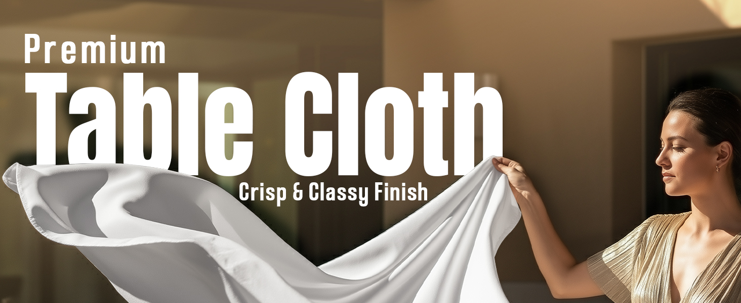 white cloth tablecloth, one pack white table cloth, rectangle tablecloth 1 pk