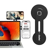 Jkoailiwi Magnetic Laptop Phone Mount for Monitor's Top and Side, [180° Swivel] Computer Phone Ho...
