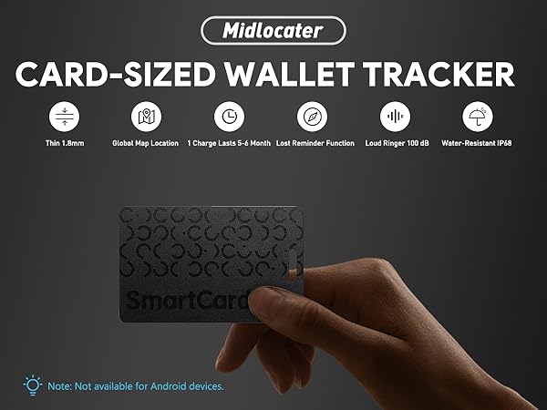wallet tracker card for Apple Find My