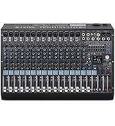 W IN-MIX DX16 Professional DJ Audio Mixer 16 Channel with 99 DSP Effects,7-band EQ,Independent 48...