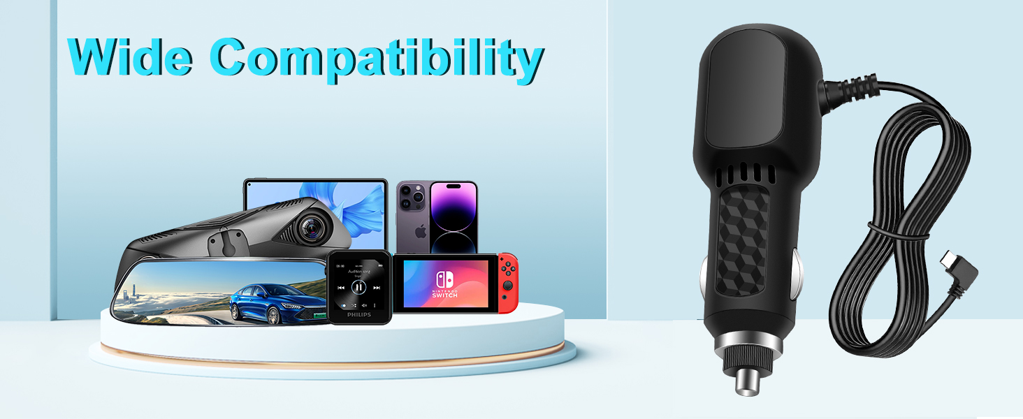 USB C dash cam charger