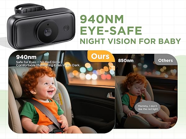 baby car camera no cords