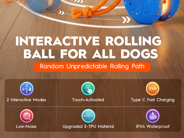 Interactive Rolling Dog Balls
