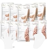 GUOYAOLIFU Hydrating Hand &amp; Foot Masks Set,5 Pack Foot Mask&amp;5 Pack Hand Mask for Women and Men Dr...