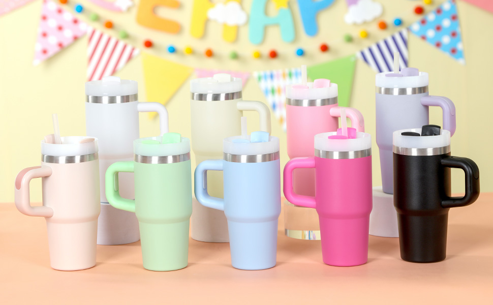 14 oz tumbler cup with handle