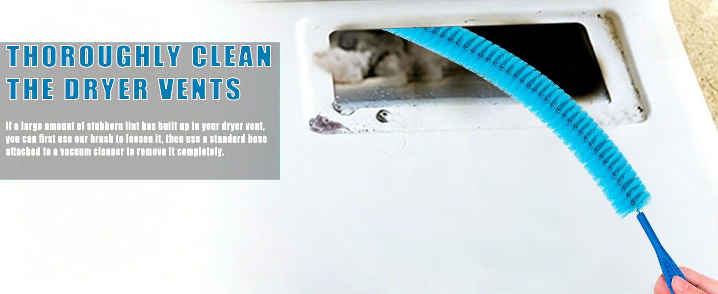 Dryer Vent Cleaner Kit With Dryer Vacuum Hose Attachment