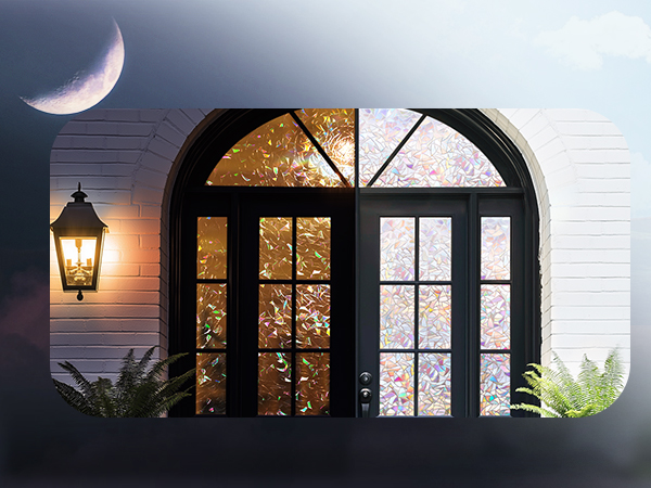 day and night outdoor window film effect