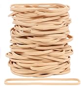 AIWOQI Rubber Bands 150Pcs 4.8inch Big rubber band Elastic Rubber Band Beige rubber bands office ...