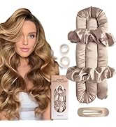 BLINKEEN Jumbo Heatless Hair Curler Set-Satin Heatless Curls Overnight, Jumbo Curling Rod Headban...