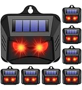 Solar Nocturnal Animal Repeller Outdoor,Coyote Deterrent,Auto Activate Solar Predator Eyes Animal...