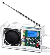 FM Radio Kit, Icstation Soldering Project Radio with LED Flashing Lights DIY Radio Kits with Head...