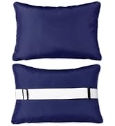 Enipate Outdoor Chaise Lounge Head Resting Pillows with Insert, Pack of 2 Water Resistant Headres...