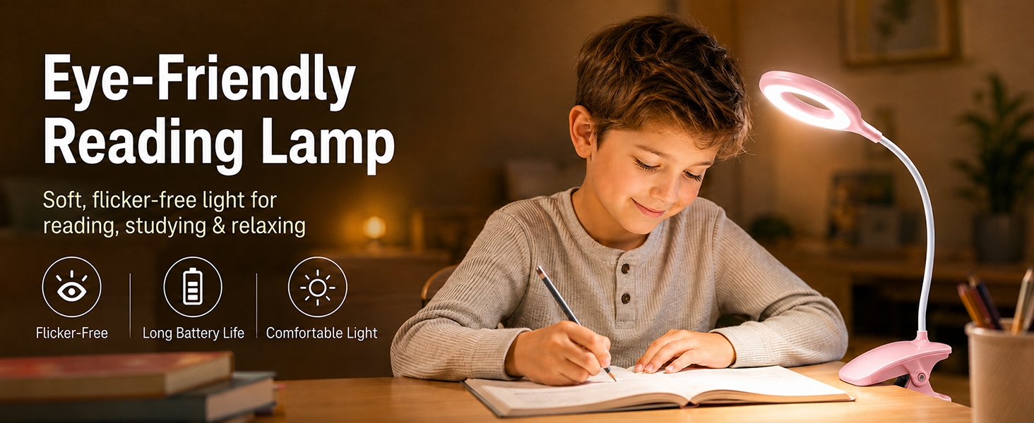 Cordless Clip-On Reading lights