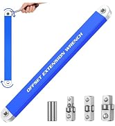 GRENTOOL Offset Extension Wrench for Tight Spaces, 1/2“, 1/4”, and 3/8" Impact Square Drive Adapt...