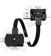 A20X Magnetic 4-in-1 USB-C &amp; Lightning Cable - 60W Fast Charging,0.6FT Portable Travel Cable,with...