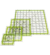 Quilting Rulers,Sewing Ruler,4 Piece Acrylic Square Quilting Templates,Clear Precision Ruler for ...